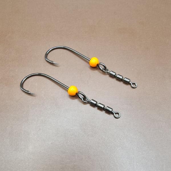 V2.0 Troutpasta Neon Orange Tungsten Haken mit 3fach Wirbel in 3.8mm - Essentials Gum